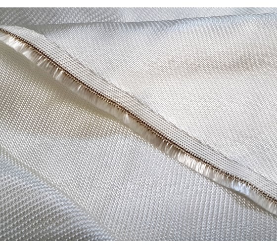 Изображение товара Кремнеземная огнестойкая ЭКОВУЛ EKOWOOL ткань КТ-11-С8/3-ТО 1000, 50 метров рулон, ширина 1000 мм 10074