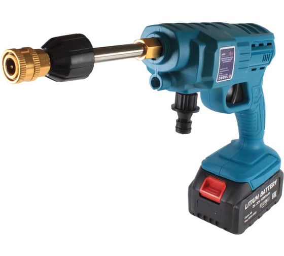 Изображение товара Аккумуляторная мойка высокого давления для автомобиля AktiTool AG30 30 бар, 5 л/мин, 20 В, 2 Li-ion аккумулятор 4000 mAh 1019011