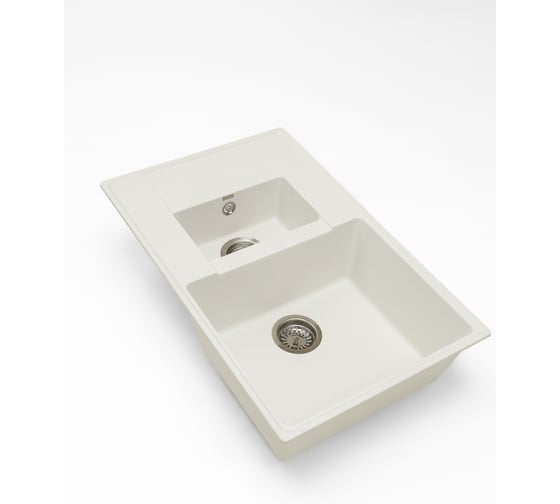 Изображение товара Кварцевая кухонная мойка Grandex AQUA TOPLINE 78F ARCTIC 600111