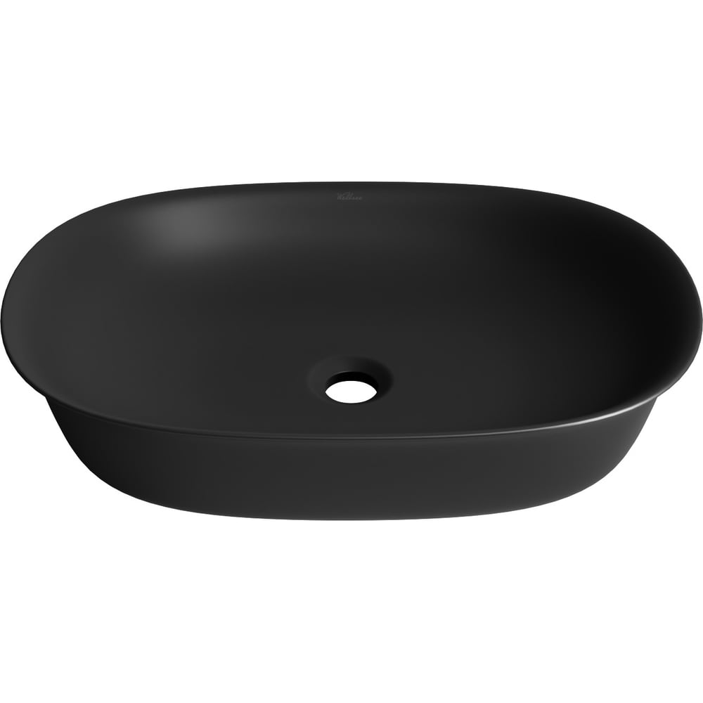 Изображение товара Акционная накладная раковина Wellsee 2 в 1 Brillant iCon 50x40 см матовый черный