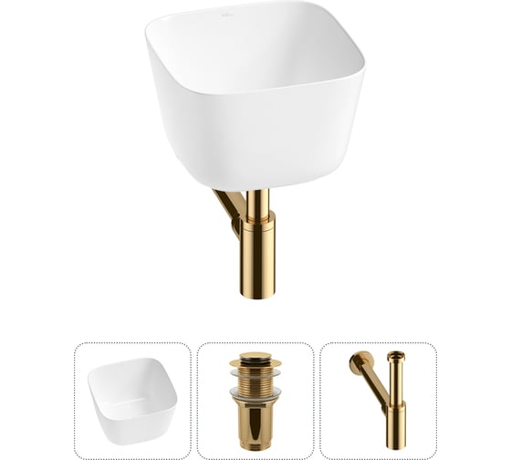 Изображение товара Набор Wellsee 3 в 1 Fontenay Paris накладная раковина 38x38 см 20214049R