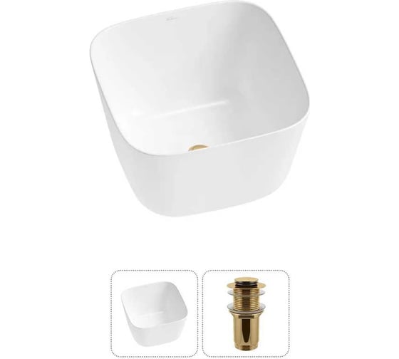 Изображение товара Набор Wellsee 2 в 1 Fontenay Paris накладная раковина 38x38 см 20214045R