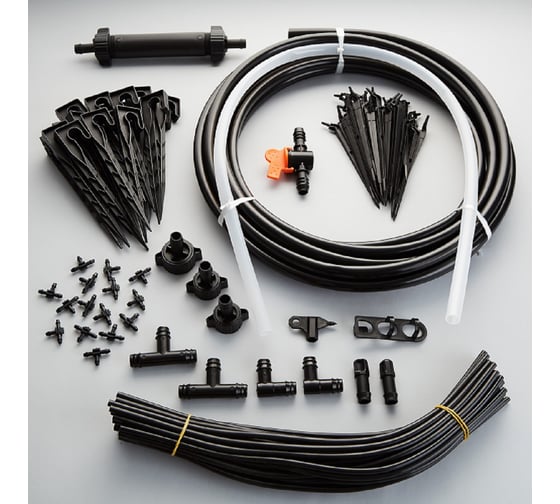 Изображение товара Набор для капельного полива Зеленый Луг ЗЛ-КП6 6 кв.м на 4 грядки 0R-00003606