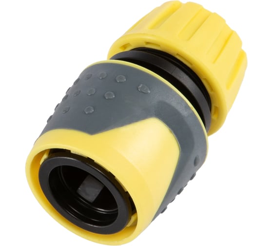 Изображение товара Коннектор ЧЕТЫРЕ СЕЗОНА Профи для шланга, быстросъемный 1/2 с термопластичной резиной 62-0216-F