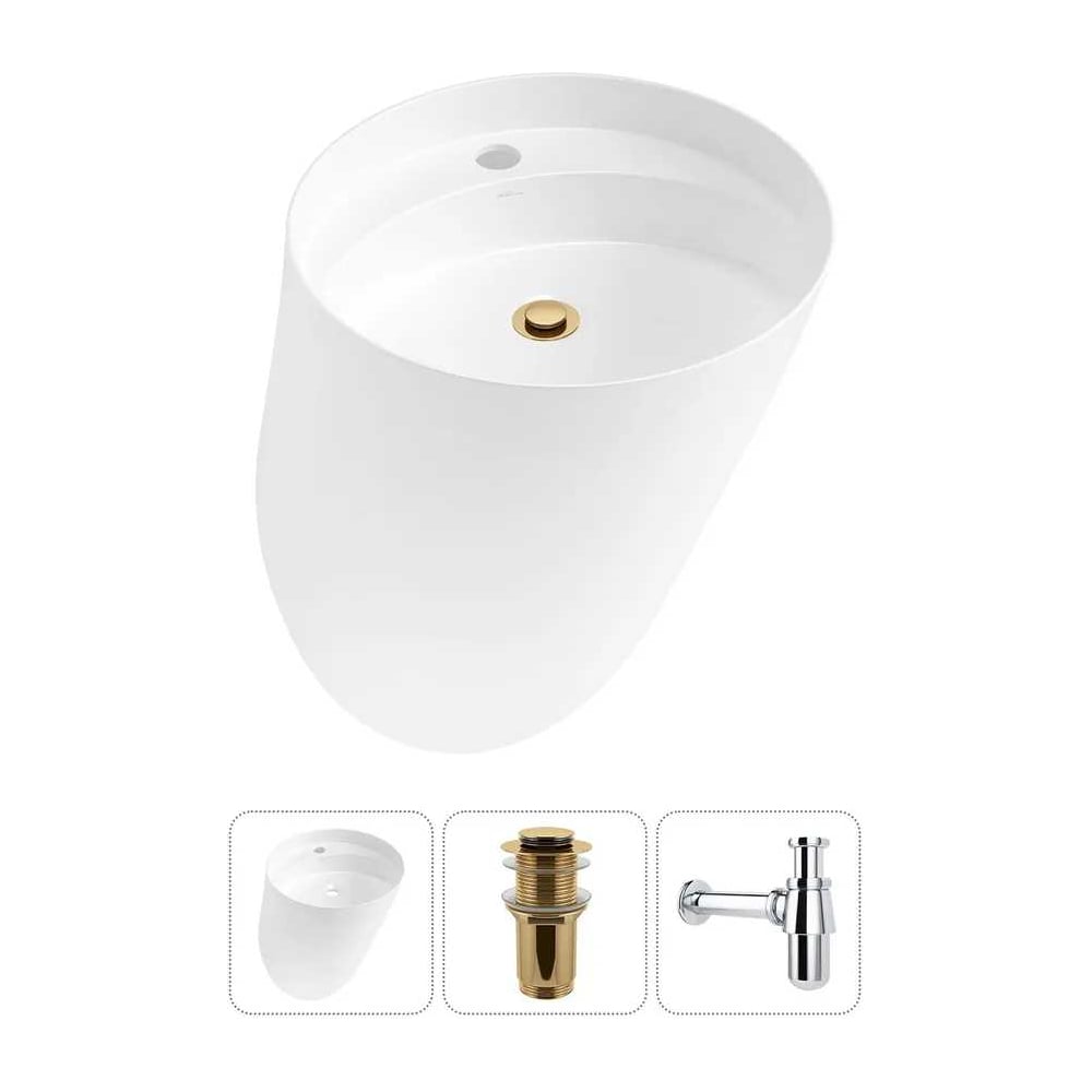 Изображение товара Подвесная раковина Wellsee 3 в 1 M1 Limited Edition 45x45 см белая