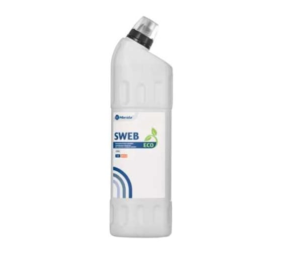 Изображение товара Средство для санузлов и ванных комнат сильнокислотное, гелеобразное, флакон Merida 1 л SWEB
