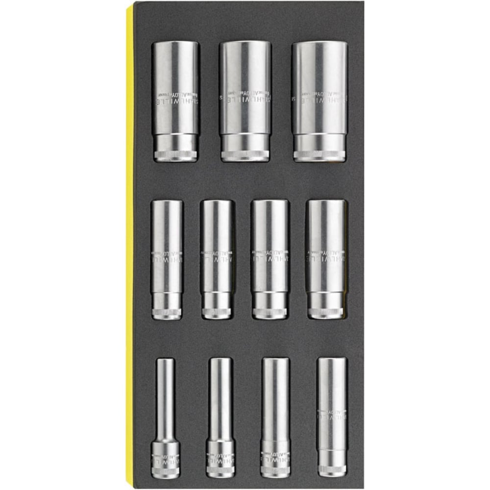 Изображение товара Набор торцовых головок STAHLWILLE 1/2 дюйма 11 шт в вкладыше TCS для профессионалов