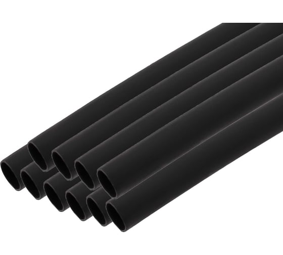 Изображение товара Трубка термоусадочная клеевая Gigant (3:1) 3/1, черная, 10шт по 1м G-80123