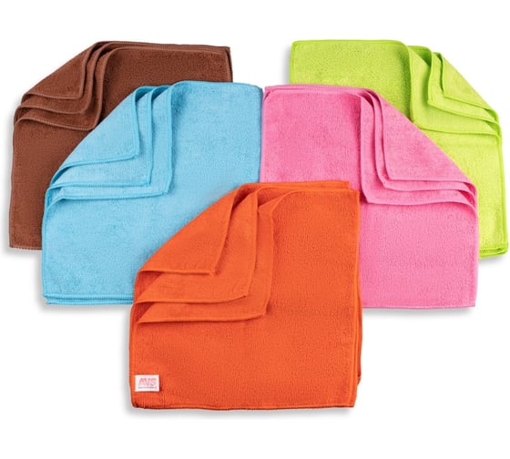 Изображение товара Набор салфеток экономичный для комплексной очистки AVS MF-6119 (микрофибра, 15шт, 30x30см) A78284S