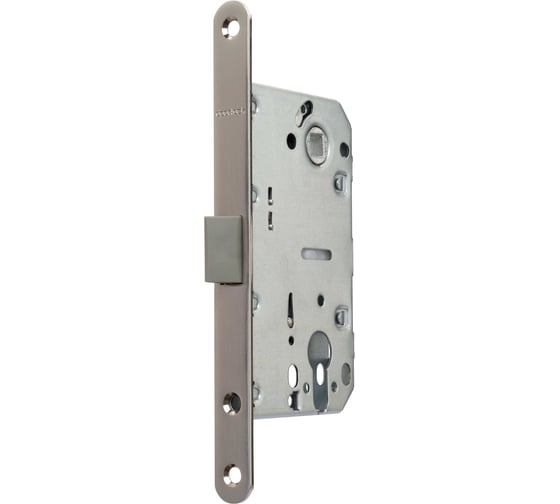 Изображение товара Корпус замка DOORLOCK V 431/С/50/85/18/SN, матовый никель, под цилиндр, бэксет 50мм, межосевое расстояние 85мм, фронтальная планка шириной 18мм 79126