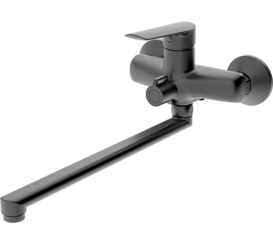 Изображение товара Смеситель для ванны ESKO Lagos Gun Metal излив 300мм, с акссесуарами, арт. LG31GM