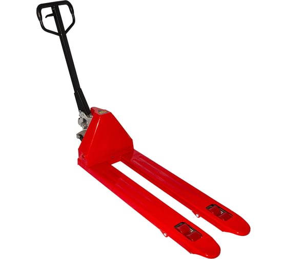 Изображение товара Тележка гидравлическая WILMART AC25 1150x450 узкопрофильная усиление 30см красная (полиуретан) HP-25-180PBL3-R-450
