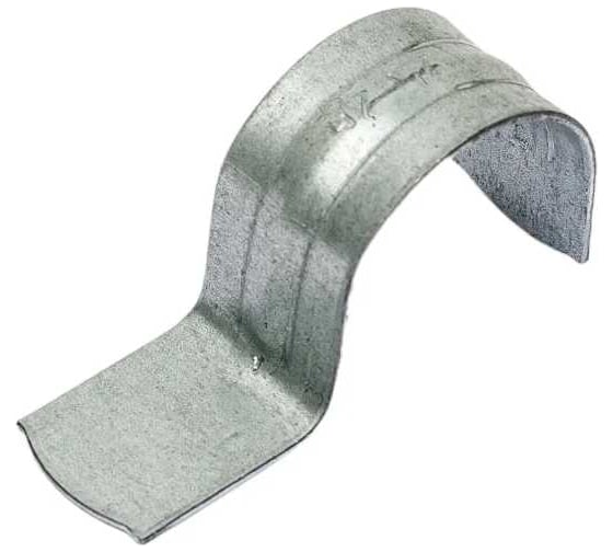 Изображение товара Металлическая однолапковая скоба Латрь 25-26 б/о оцинкованная упаковка 100 шт. 5072