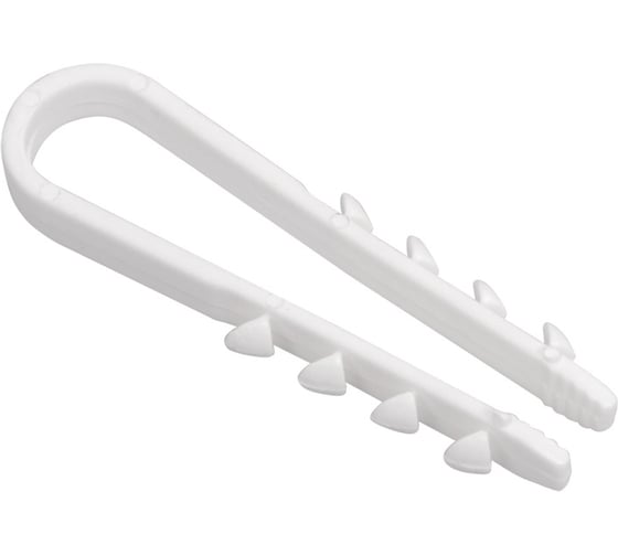 Изображение товара Дюбель хомут IEK 5-10 мм, нейлон, белый, 100 шт. UHH35-5-10-100