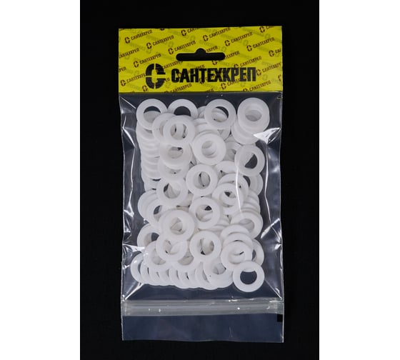 Изображение товара Фторопластовая прокладка Сантехкреп 1\2 (10,5x19 мм.) фасовка 100 шт. 2.10.3.