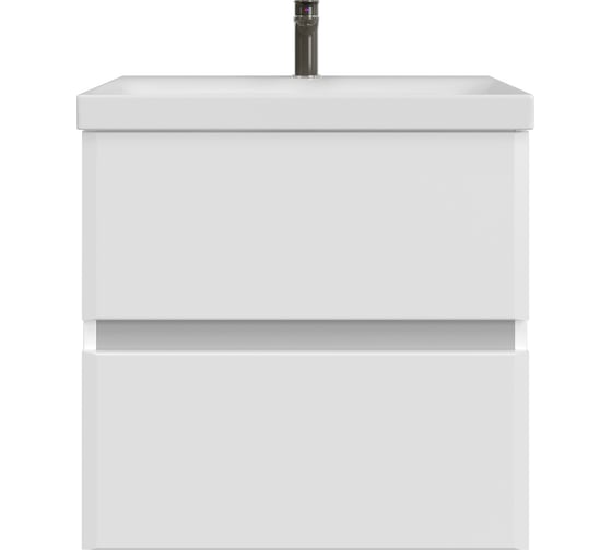 Изображение товара Тумба с раковиной RUVANN WELLA 50 + Moduo 50 в ванную подвесная Т.WELLA.П-50П-KIT-MOD