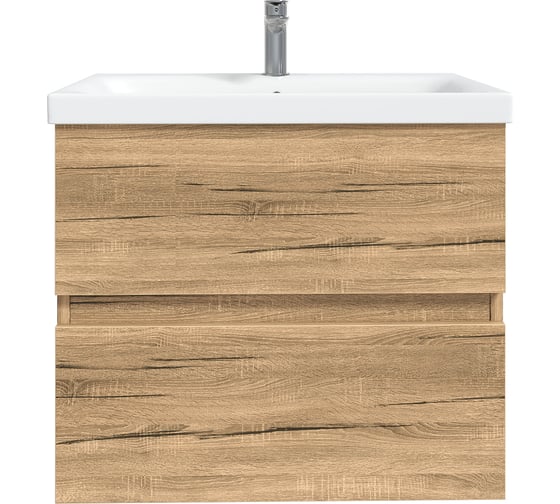 Изображение товара Тумба с раковиной RUVANN DREVA 50 + Moduo 50 в ванную подвесная Т.DREVA.Д-50П-KIT-MOD