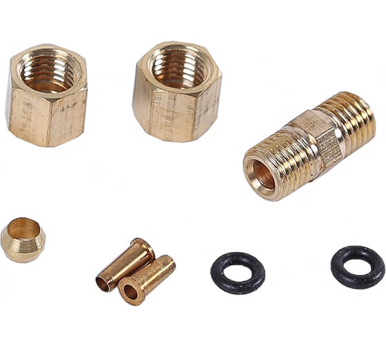 Изображение товара Ремкомплект Крал для пневмо трубок 2-х сторонний d=4 мм (полный) (50 шт) 2817
