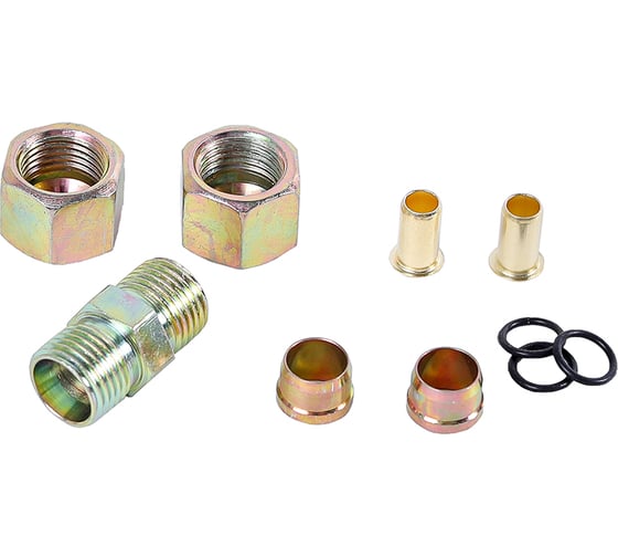 Изображение товара Ремкомплект Крал для пневмо трубок 2-х сторонний d=15 мм (полный) (50 шт) 4769