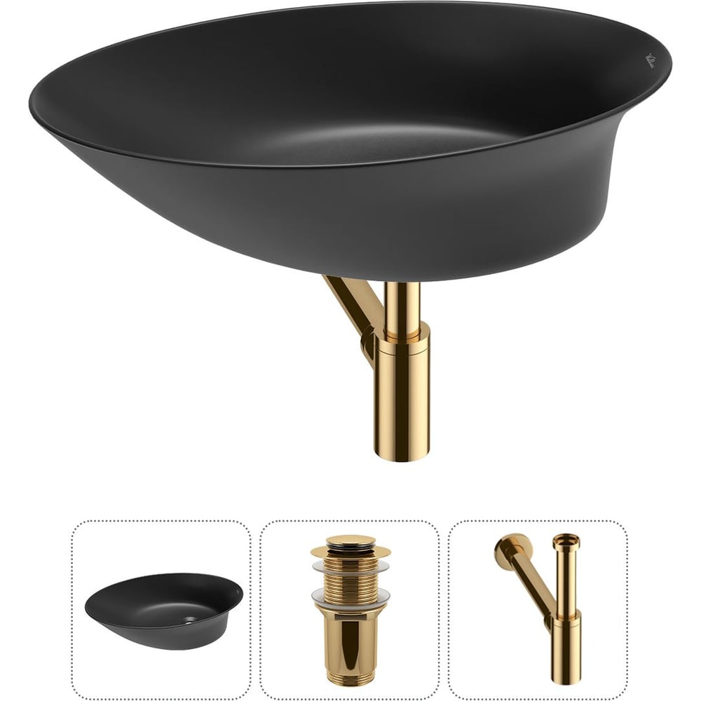 Изображение товара Набор Wellsee 3 в 1 Faze Moment накладная раковина 55x32 см