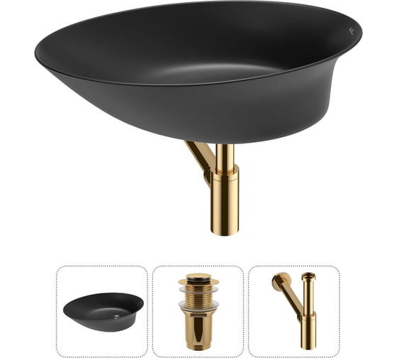 Изображение товара Набор Wellsee 3 в 1 Faze Moment накладная раковина 55x32 см 20214980R