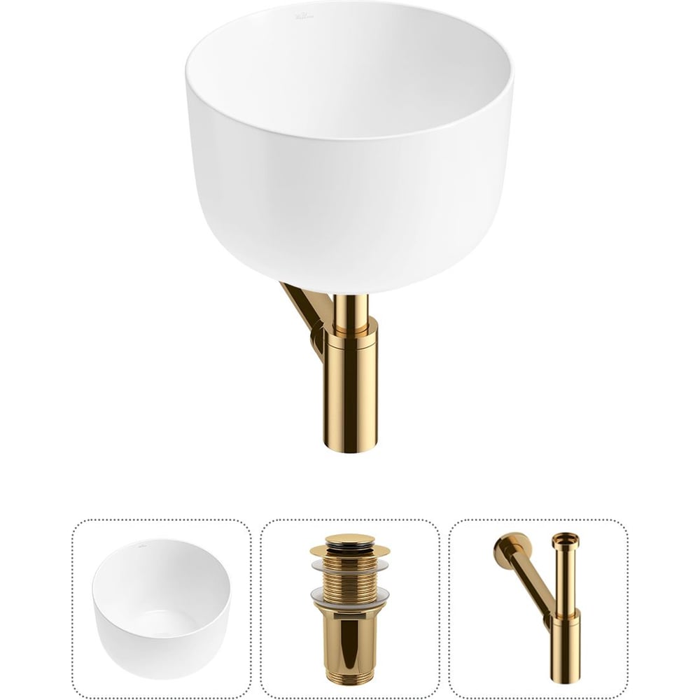 Изображение товара Набор Wellsee 3 в 1 Fontenay Paris накладная раковина 39x39 см