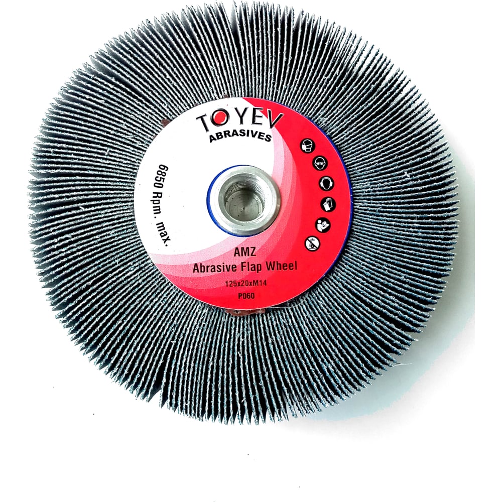 Изображение товара Круг лепестковый TOYEV AMZ Zc 125x20xM14 P60 для УШМ