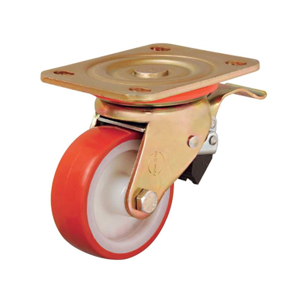 Изображение товара Промышленные колеса с поворотной платформой и тормозом EMES ED01ZBP55X25F упак. 2 шт