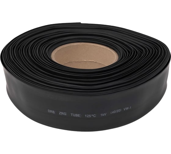 Изображение товара Трубка термоусадочная Gigant (2:1) 40/20, черная, 50м G-80124