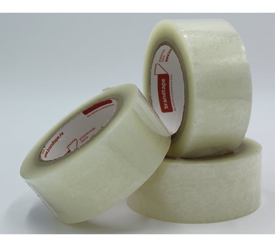 Изображение товара Упаковочная клейкая лента Brandtape прозрачная 48мм х 150м, 38 мкм (упаковка 3 шт.) 4631177461194