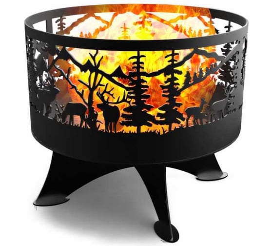 Изображение товара Костровая чаша ПРОФМЕТСТИЛЬ Олени 333