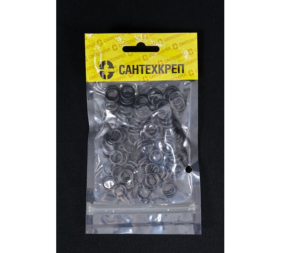 Изображение товара Кольцо штока кран-буксы Сантехкреп (8x12 мм) фасовка 100 шт. (упаковка 50шт) 2.15.2.