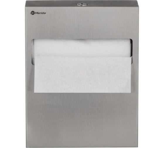 Изображение товара Диспенсер для покрытий на сиденье унитаза MERIDA STELLA R металлический, антифингер GSA001.R