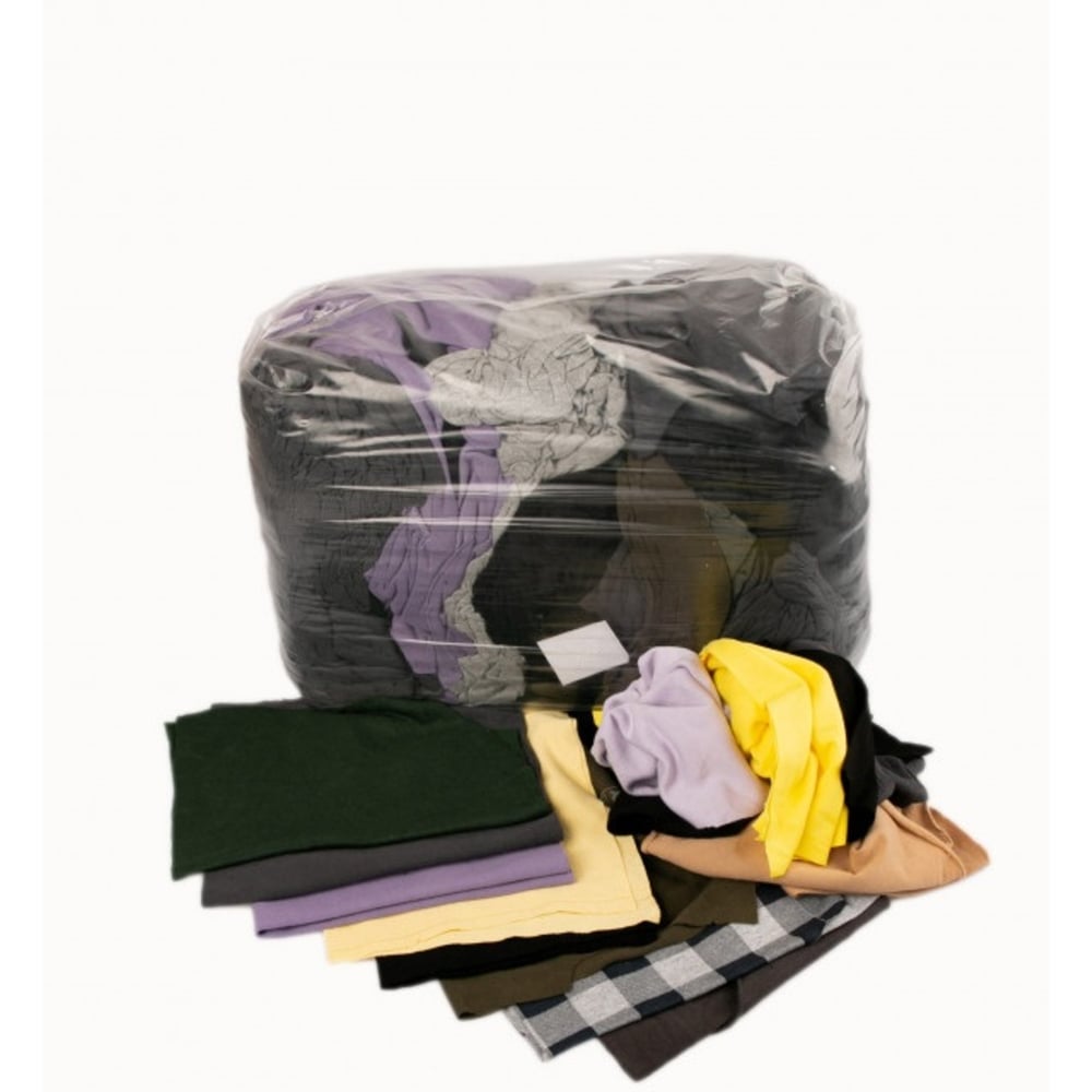 Изображение товара Ветошь Insparion трикотажная разноцветная 10 кг крупная