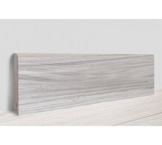 Изображение товара Плинтус для пола МДФ (80 мм, 2,4 м, Дуб мелфорд грей) ЛУКА УТ000066940