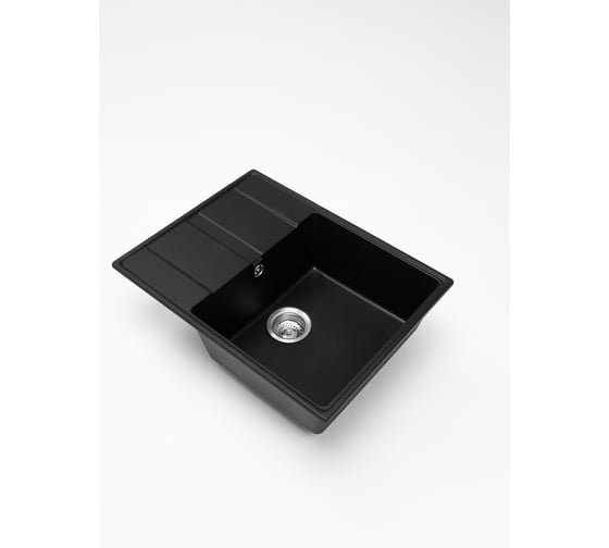 Изображение товара Кварцевая кухонная мойка Grandex AQUA TOPLINE 65F BLACK METALIC 600315