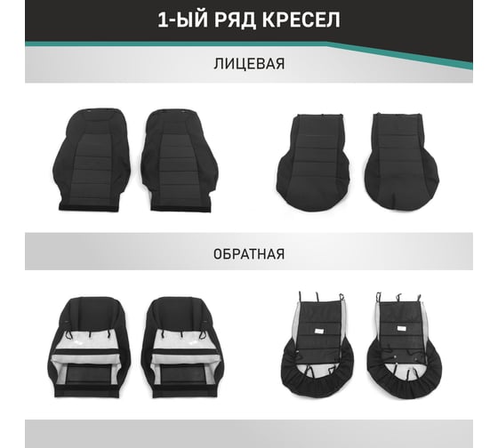 Изображение товара Чехлы на сиденья Defly Mazda CX-5 (KF), 2016-н.в., жаккард Ma3-2