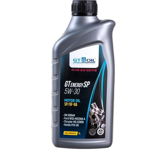 Изображение товара Масло GT OIL GT Energy SP SAE 5W30 API SP/SP-RC, 1 л 8809059409145