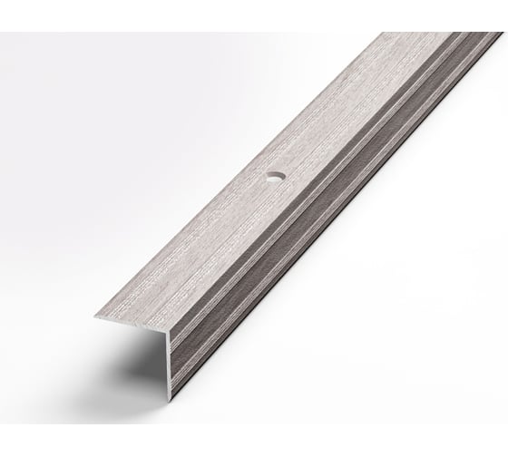 Изображение товара Порог угловой алюминиевый декоративный (20х20 мм, 1,8 м, Ясень белый) ЛУКА УТ000024589