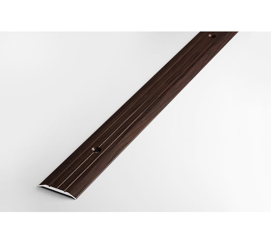 Изображение товара Порог прямой алюминиевый декоративный (25 мм, 1,8 м, Дуб венге) ЛУКА УТ000002720