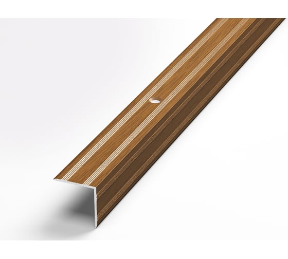 Изображение товара Порог угловой алюминиевый декоративный (20х20 мм, 1,8 м, Орех) ЛУКА 00000002406
