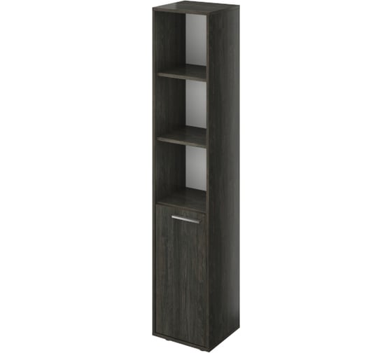 Изображение товара Колонка Монолит Канцлер 3 отрк. Полки (371x338x1845) (КЦ15+КЦ17) Дерево карбон12 КЦ31.12