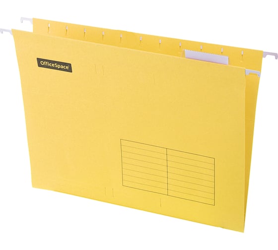 Изображение товара Подвесная папка OfficeSpace А4 310 x 240 мм, 10 шт в комплекте, желтая 296359