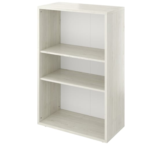 Изображение товара Стеллаж Монолит Дублин средний (800x400x1250) Скандинавское дерево белое38 ДБ23.38