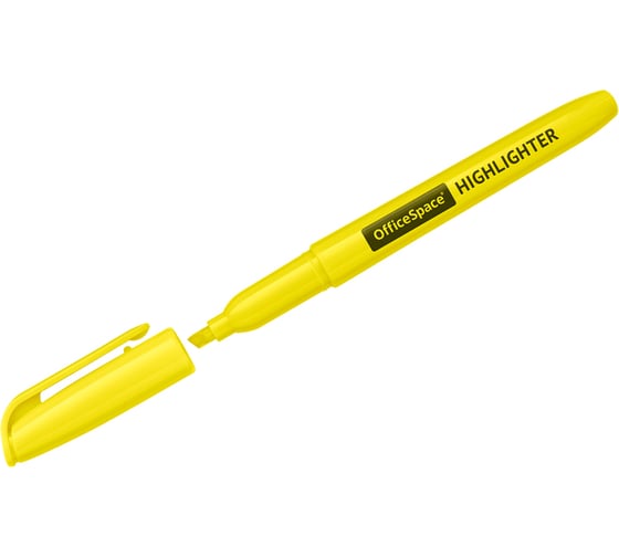 Изображение товара Текстовыделитель OfficeSpace желтый, 1-3 мм HL_2881