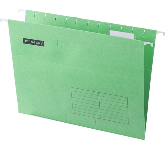 Изображение товара Подвесная папка OfficeSpace, 10 шт в комплекте, А4 310 x 240 мм, зеленая 296360