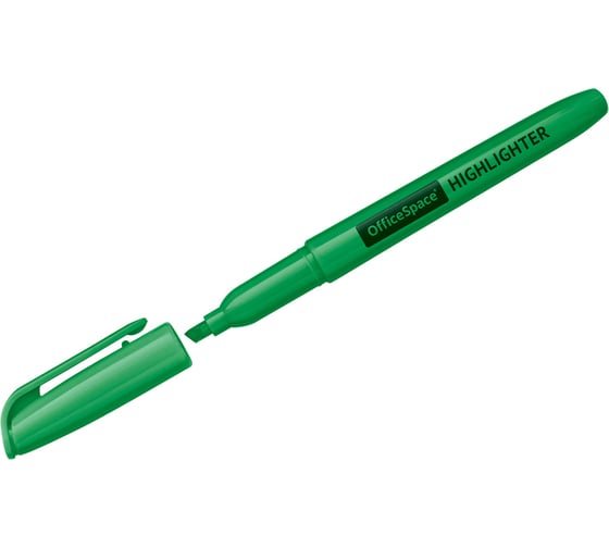 Изображение товара Текстовыделитель OfficeSpace зеленый, 1-3 мм HL_2879