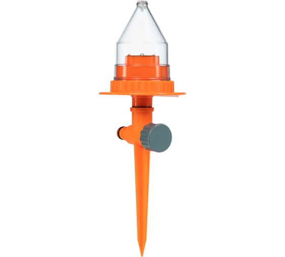 Изображение товара Дождеватель Четыре сезона с садовым фонариком, работает от давления воды 62-0301