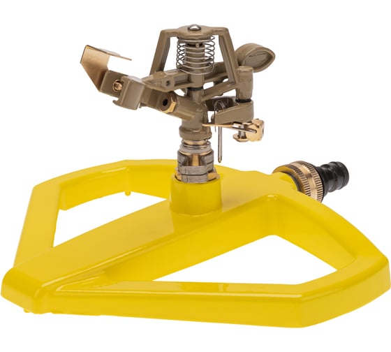 Изображение товара Импульсный разбрызгиватель Четыре сезона Профи дождеватель латунный на металлической подставке 62-0314-F