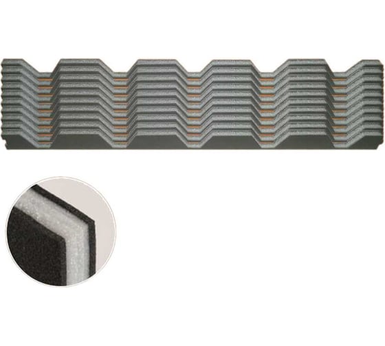 Изображение товара Уплотнитель РуфИзол Н60, И, комплект, 0,845 м (10 штук) УП004ки_ВИ